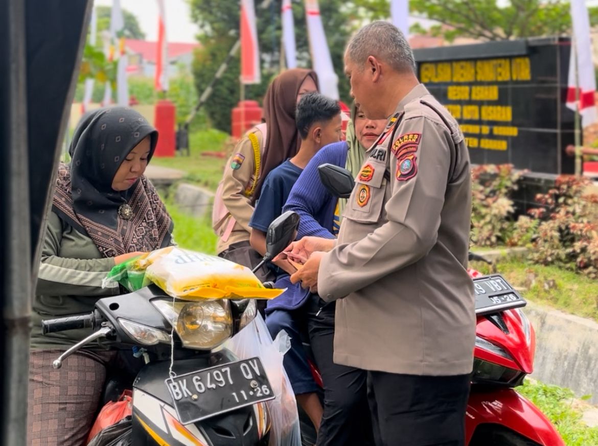 Polsek Kota Kisaran Gelar Gerakan Pangan Murah