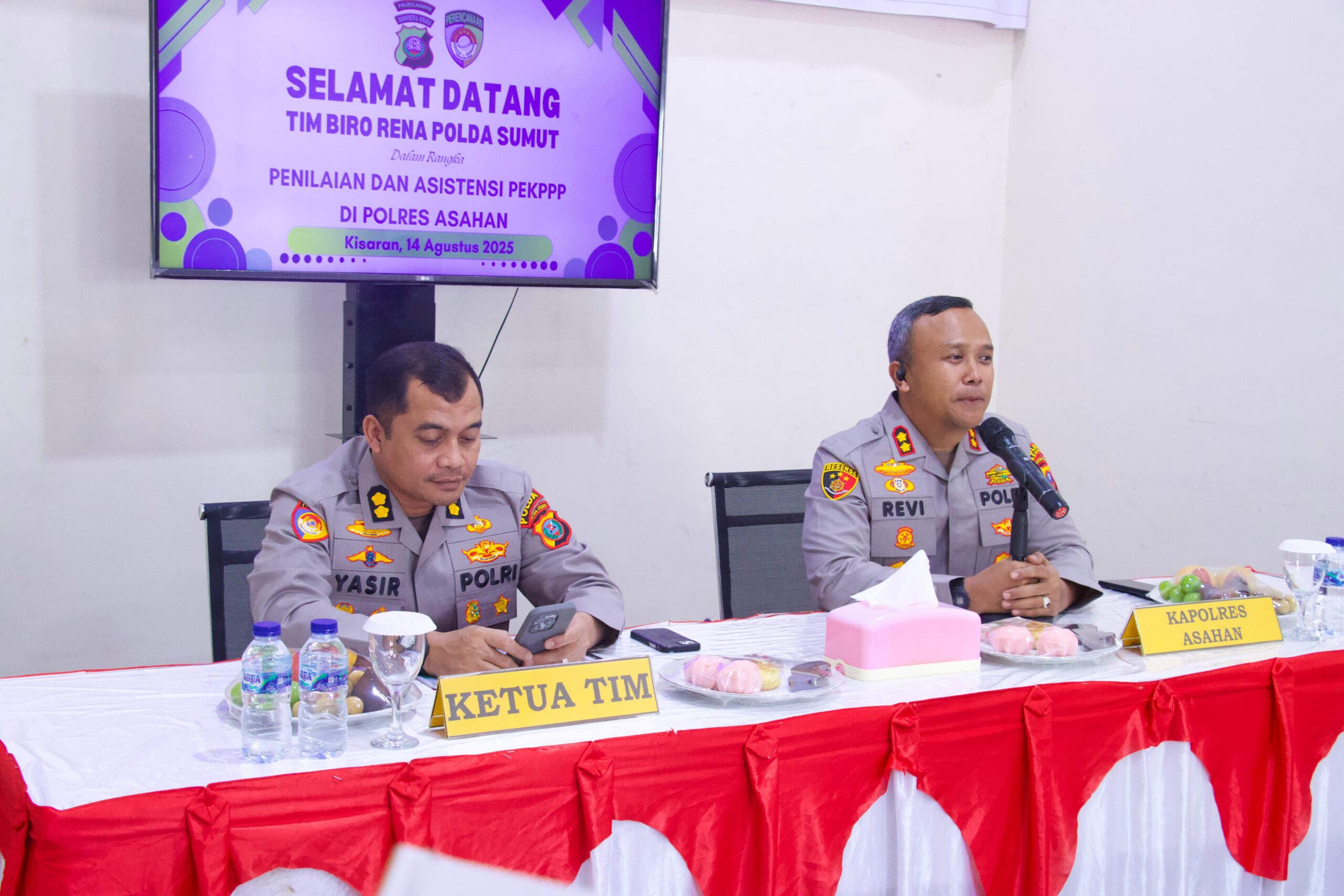 Polres Asahan Terima Kunjungan Tim Penilai dan Asistensi PEKPPP dari Biro Rena Polda Sumut