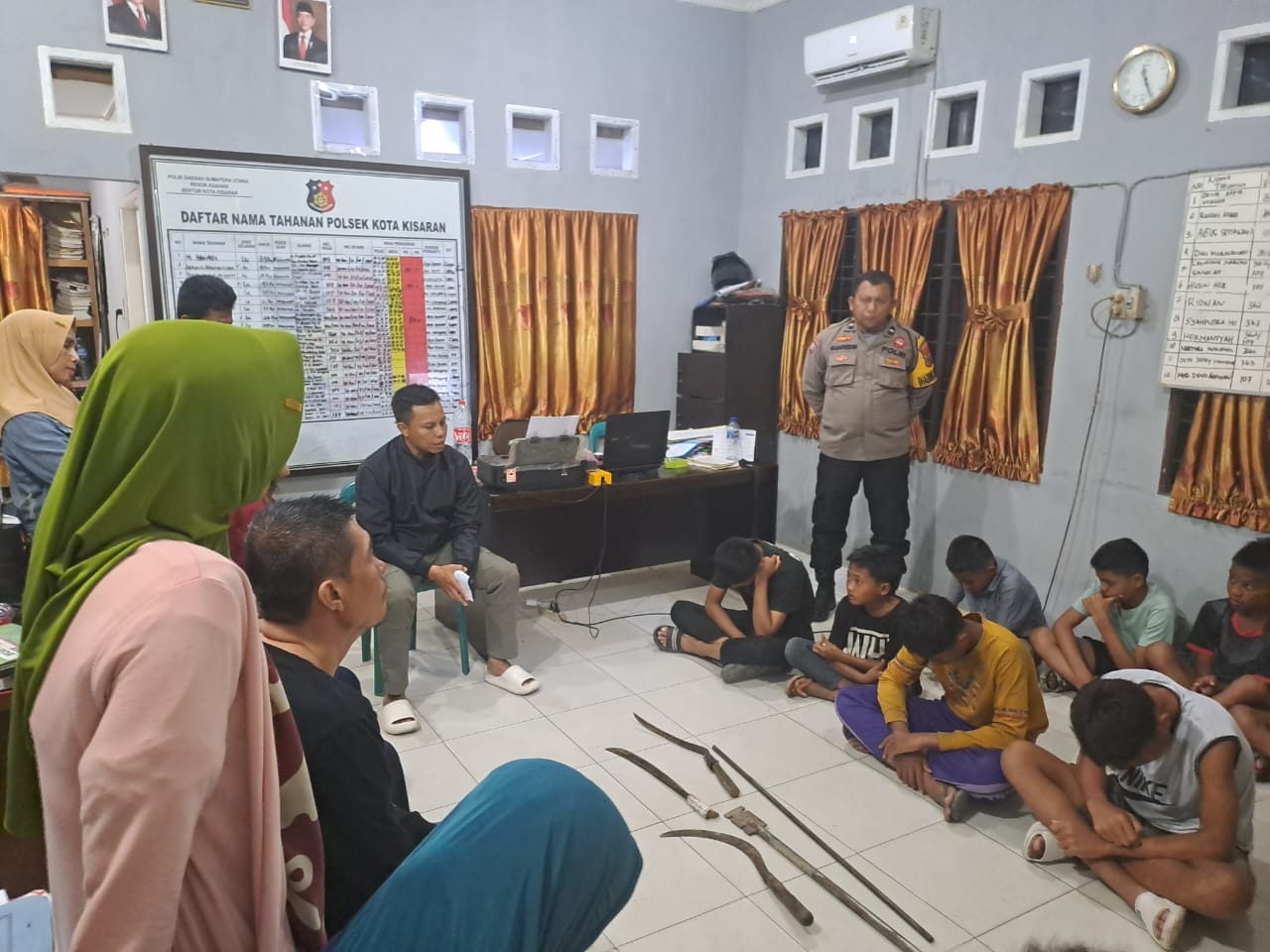 Polsek Kota Kisaran Gelar Patroli Skala Besar, Amankan 9 Anak yang Diduga Hendak Tawuran