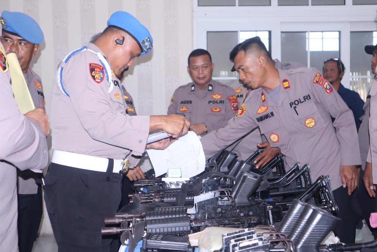 Propam Mabes Polri dan Polda Sumut Laksanakan Mitigasi Risiko Senpi di Polres Asahan